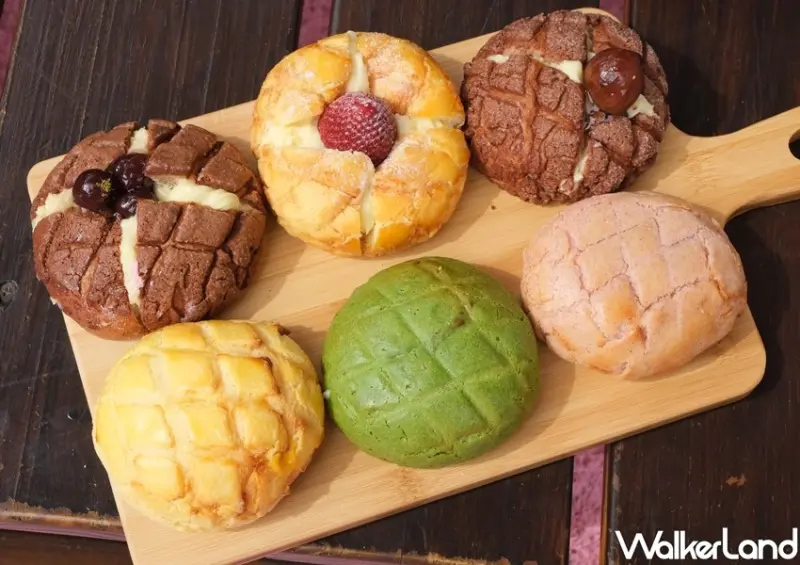 菠蘿麵包專賣店「Melons メロンパン達」林口三井OUTLET，/ WalkerLand窩客島整理提供 未經許可不可轉載