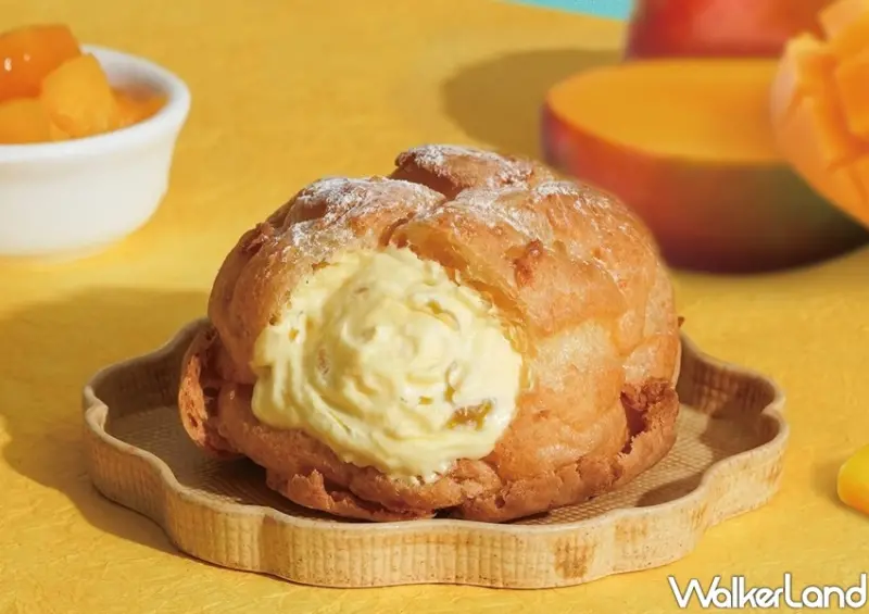 beard papa「愛文芒果泡芙」 / WalkerLand窩客島整理提供 未經許可不可轉載