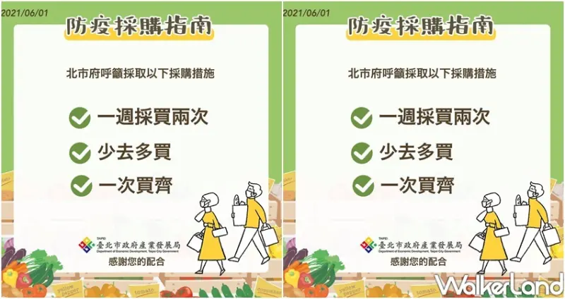 台北市菜市場、超市、量販分流管制「身分證尾數」 / WalkerLand窩客島整理提供 未經許可不可轉載