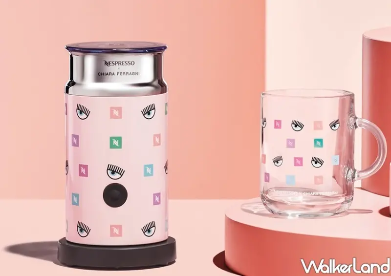 Nespresso聯名「粉眨眼咖啡隨行杯、咖啡機」 / WalkerLand窩客島整理提供 未經許可不可轉載