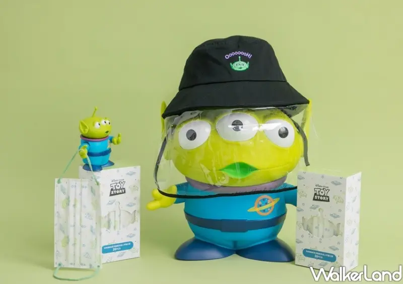 Grace Gift三眼怪防護罩漁夫帽、口罩 / WalkerLand窩客島整理提供 未經許可不可轉載