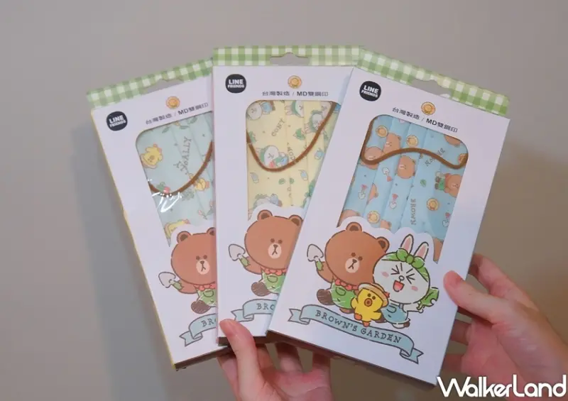 LINE FRIENDS醫療口罩 / WalkerLand窩客島整理提供 未經許可不可轉載