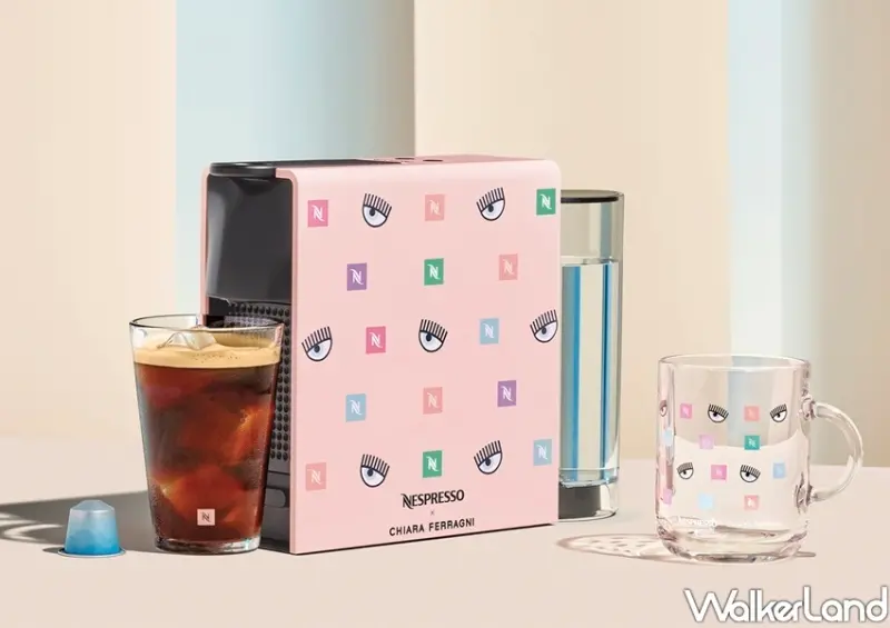 Nespresso聯名「粉眨眼咖啡隨行杯、咖啡機」 / WalkerLand窩客島整理提供 未經許可不可轉載