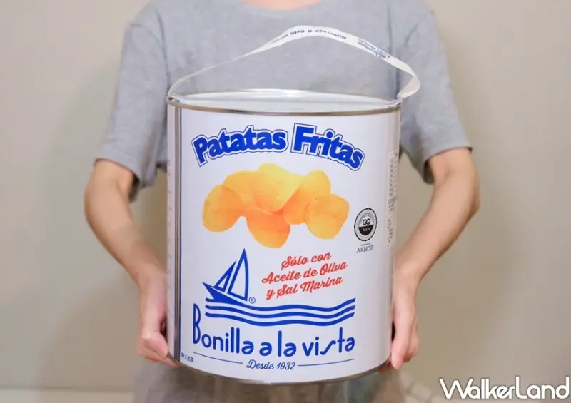 西班牙Bonilla a la Vista油漆桶馬鈴薯片 / WalkerLand窩客島整理提供 未經許可不可轉載