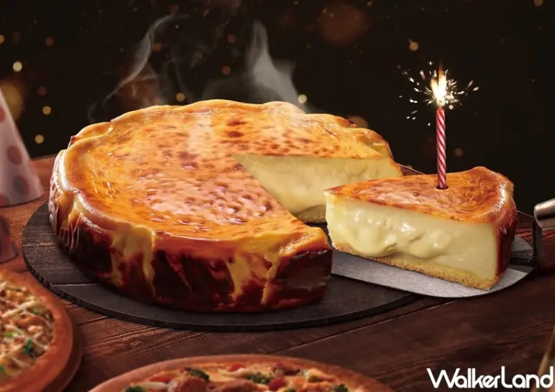 必勝客 巴斯克熔岩起司蛋糕 / WalkerLand窩客島整理提供 未經許可，不得轉載