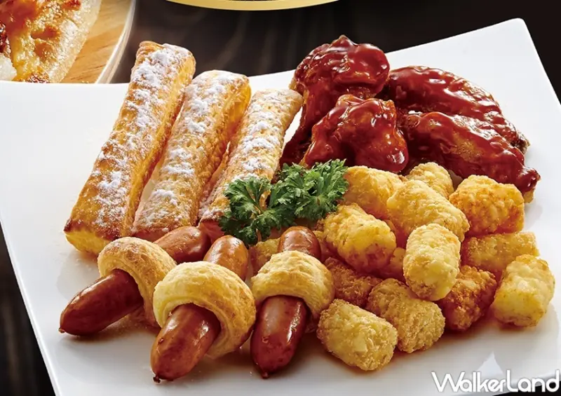 達美樂 黃金和牛漢堡排披薩 / WalkerLand窩客島整理提供 未經許可，不得轉載