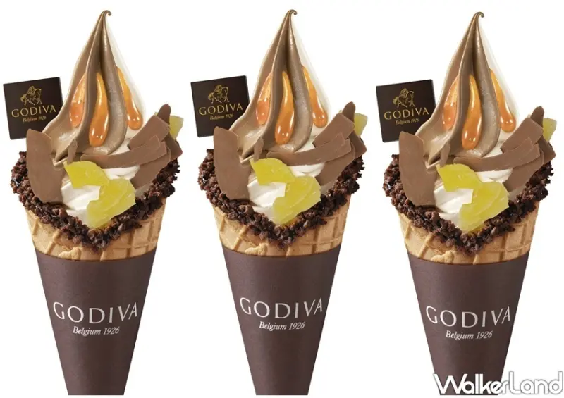 GODIVA椰子鳳梨霜淇淋 / WalkerLand窩客島整理提供 未經許可不可轉載