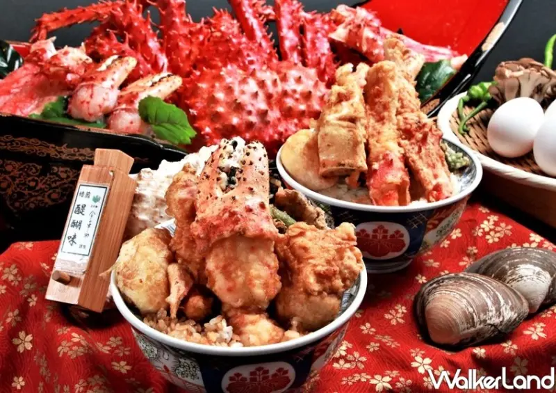 金子半之助「帝王蟹天丼」 / WalkerLand窩客島整理提供 未經許可不可轉載