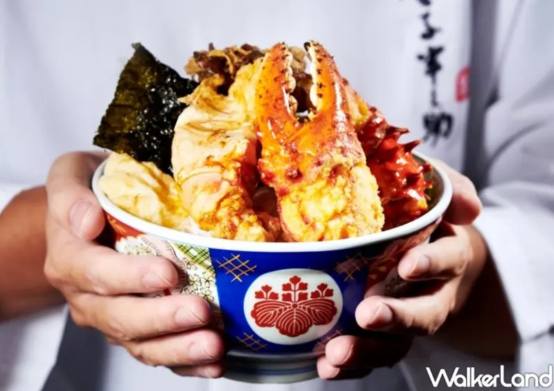 金子半之助「帝王蟹天丼」 / WalkerLand窩客島整理提供 未經許可不可轉載