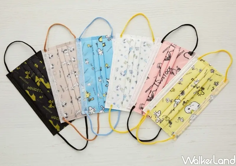 PEANUTS史努比、胡士托成人口罩 / WalkerLand窩客島整理提供 未經許可，不得轉載