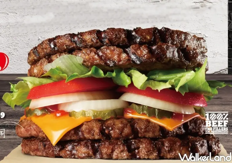 漢堡王無麵包版「四層牛肉堡、雙層辣雞腿堡」 / WalkerLand窩客島整理提供 未經許可不可轉載