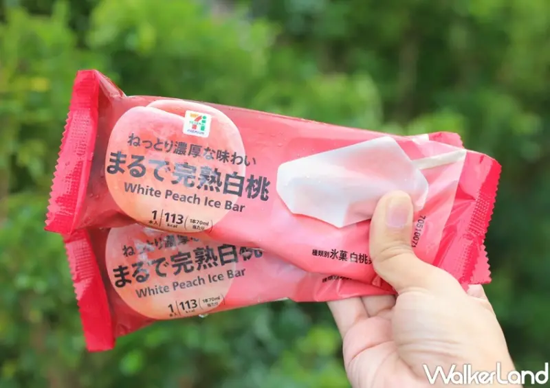 7-ELEVEN 7PREMIUM白桃冰棒 / WalkerLand窩客島提供 未經許可，不得轉載
