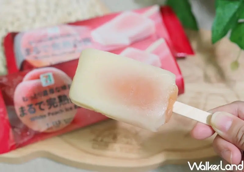 7-ELEVEN 7PREMIUM白桃冰棒 / WalkerLand窩客島提供 未經許可，不得轉載