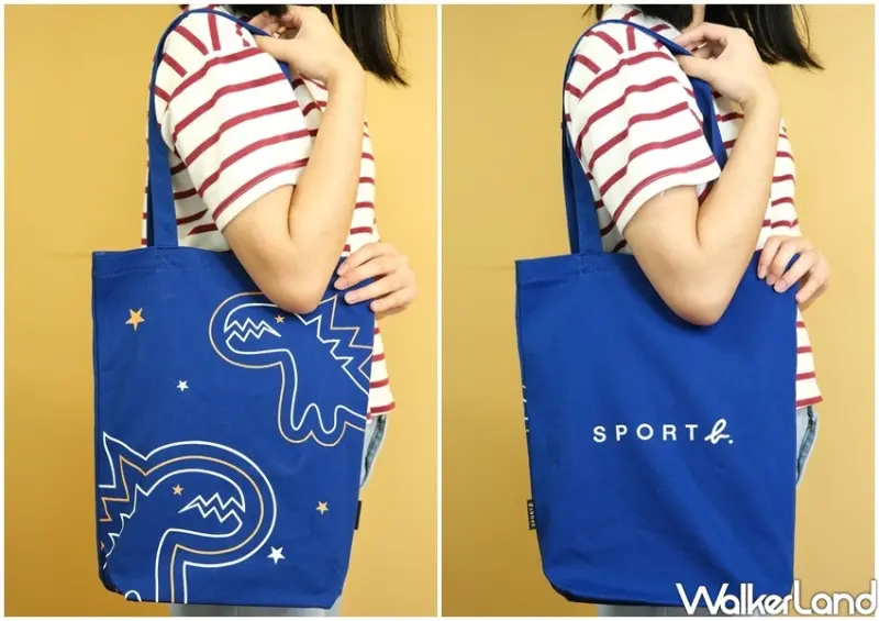 康是美「SPORT b.電音恐龍、agnès b.法式微笑帆布包」 / WalkerLand窩客島整理提供 未經許可不可轉載