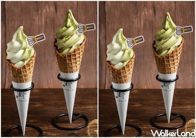 PABLO、辻利茶舗「抹茶紅豆迷你塔、抹茶起司霜淇淋」 / WalkerLand窩客島整理提供 未經許可不可轉載