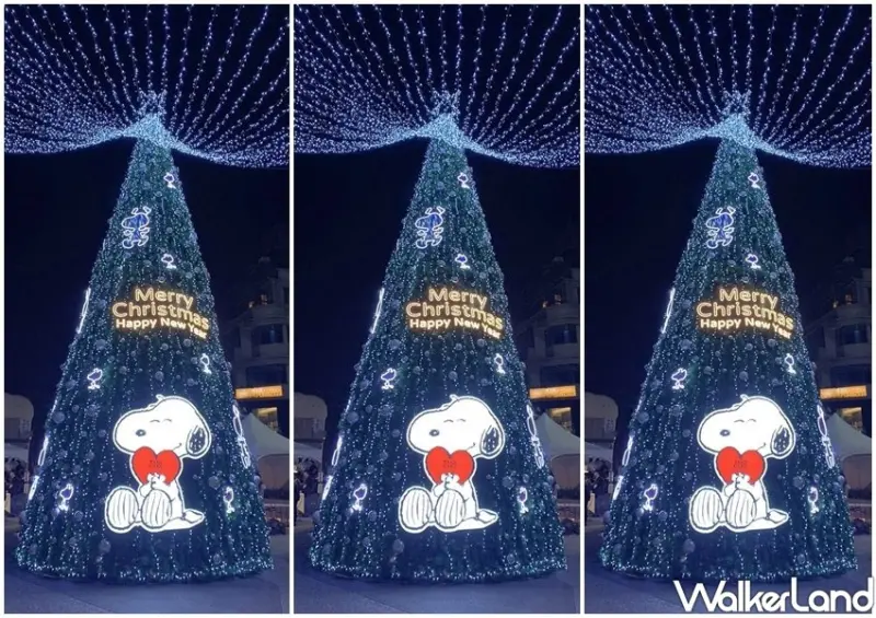 心中山線形公園「史努比耶誕樹」 / WalkerLand窩客島整理提供 未經許可不可轉載