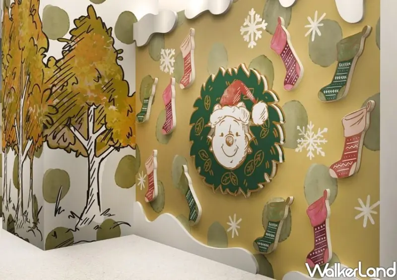 中和環球《走進小熊維尼的百畝森林》雪白聖誕主題快閃店 / WalkerLand窩客島整理提供 未經許可不可轉載