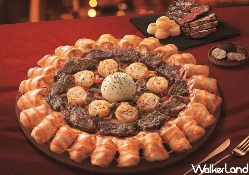 必勝客 威士忌牛排干貝比薩 / WalkerLand窩客島整理提供 未經許可，不得轉載