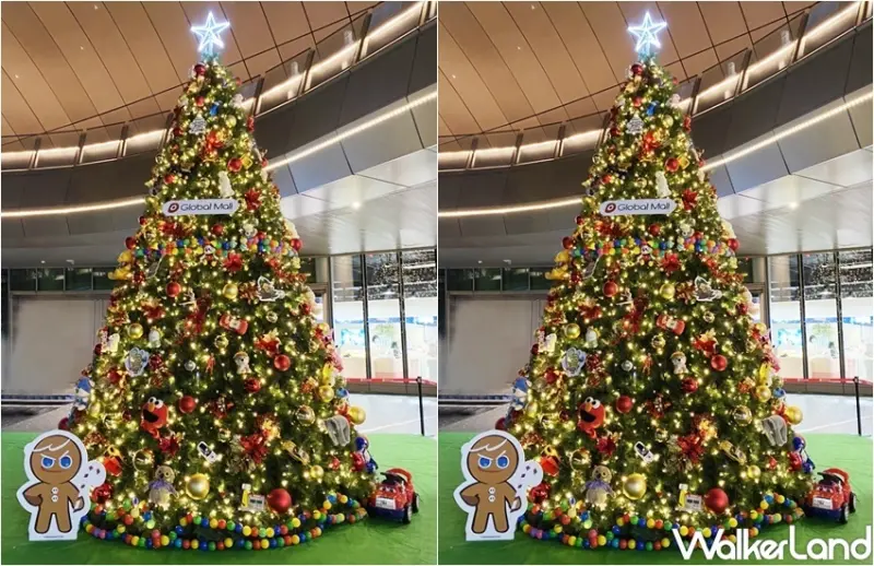 Global Mall環球購物中心 耶誕打卡攻略 / WalkerLand窩客島整理提供 未經許可，不得轉載