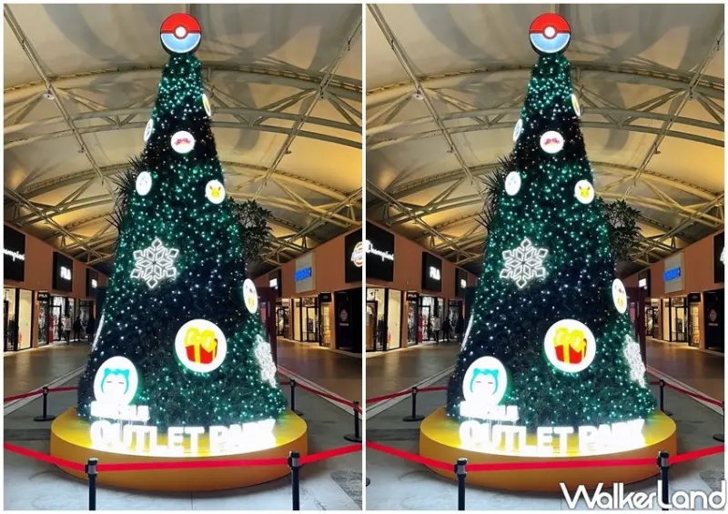 林口、台中港三井OUTLET「寶可夢耶誕打卡點」 / WalkerLand窩客島整理提供 未經許可不可轉載