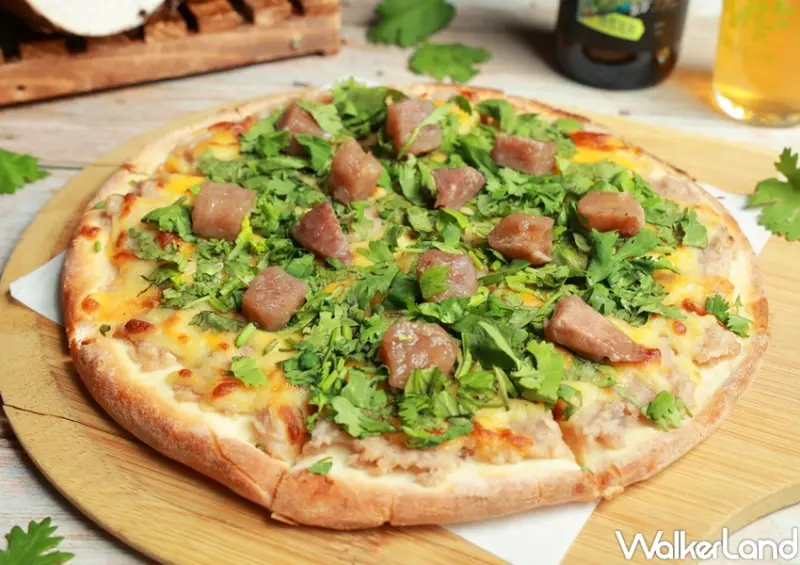 陽光皇后香菜芋頭Pizza / WalkerLand窩客島整理提供 未經許可，不得轉載