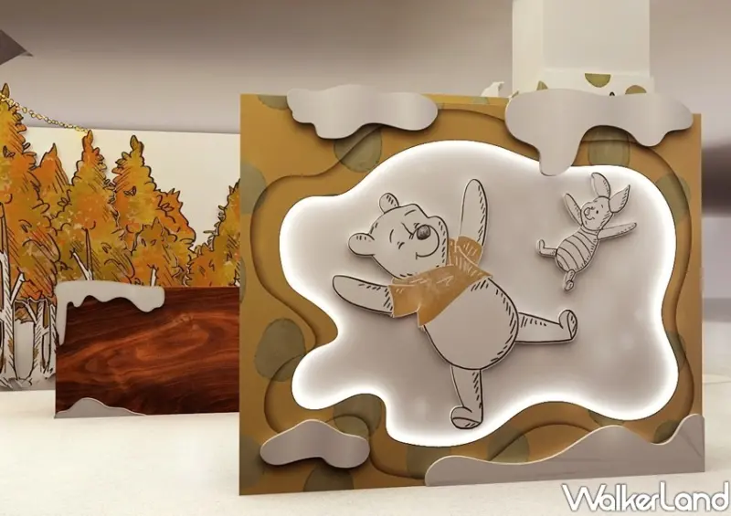 中和環球《走進小熊維尼的百畝森林》雪白聖誕主題快閃店 / WalkerLand窩客島整理提供 未經許可不可轉載