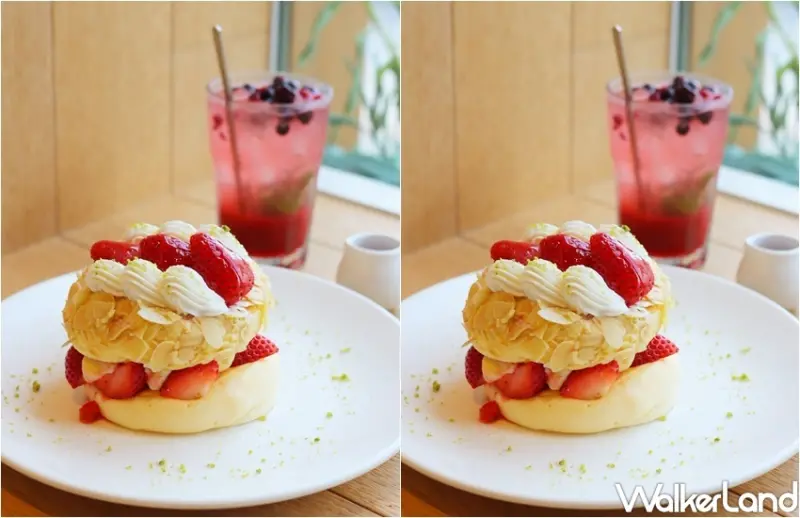 FLIPPER'S 奇蹟的舒芙蕾鬆餅 草莓千層 / WalkerLand窩客島提供 未經許可，不得轉載