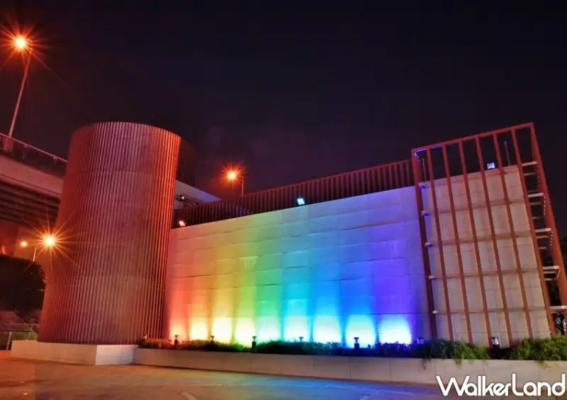 蘆洲新景點「鴨母港 彩虹瀑布」 / WalkerLand窩客島整理提供 未經許可不可轉載