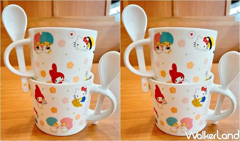 藏壽司 三麗鷗家族家族杯匙組 / WalkerLand窩客島整理提供 未經許可，不得轉載