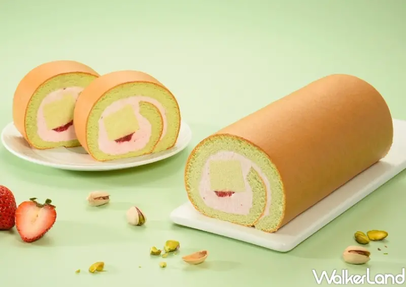 亞尼克 草莓開心果生乳捲 / WalkerLand窩客島整理提供 未經許可，不得轉載