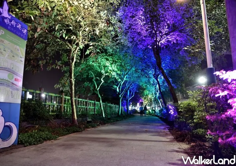 蘆洲新景點「鴨母港 彩虹瀑布」 / WalkerLand窩客島整理提供 未經許可不可轉載