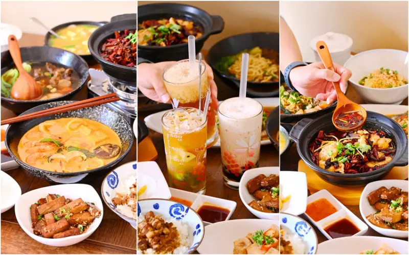 超隱密老屋川菜茶飲店/午餐吃到宵夜 海鮮叻沙麵 川味水煮魚必點：叁食初茶飲私房菜