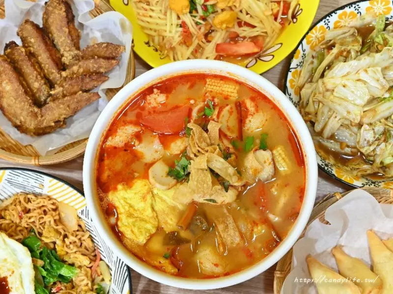 泰小葉 泰式風味小食｜台中平價道地泰式料理推薦，天天滿座，選擇多樣化，近台中捷運文心崇德站