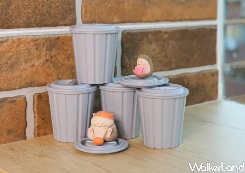 動物垃圾桶扭蛋 / WalkerLand窩客島提供 未經許可，不得轉載