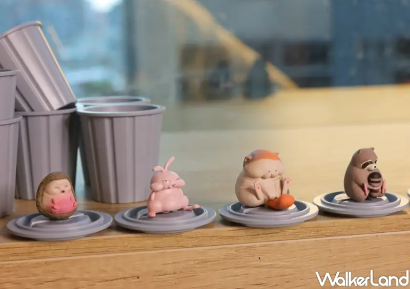 動物垃圾桶扭蛋 / WalkerLand窩客島提供 未經許可，不得轉載