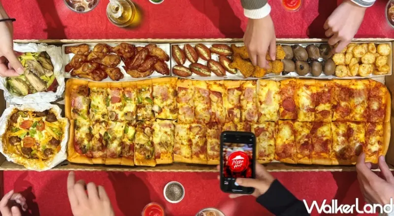 必勝客 一公尺派對巨飽盒 / WalkerLand窩客島整理提供 未經許可，不得轉載