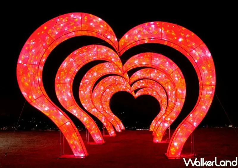 新北情人節光雕展/ WalkerLand窩客島整理提供 未經許可不可轉載