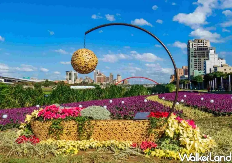 成美左岸河濱公園花海 / WalkerLand窩客島整理提供 未經許可不可轉載
