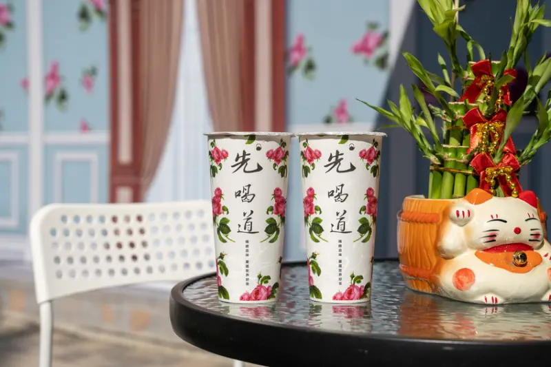 阿新筆記|先喝道朝富店|網評NO.1飲料店，超人氣玫瑰飲品，獨特口感超迷人～