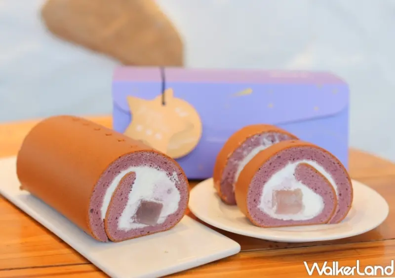 亞尼克X唐綺陽 紫薯芋泥蕨餅生乳捲 / WalkerLand窩客島提供 未經許可，不得轉載