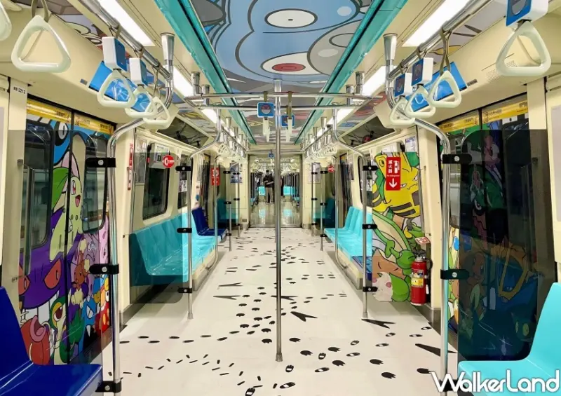台北捷運「寶可夢彩繪數位列車」 / WalkerLand窩客島整理提供 未經許可不可轉載
