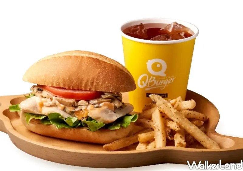 Q Burger「松露蕈菇厚牛堡、松露蕈菇歐姆蛋吐司」 / WalkerLand窩客島整理提供 未經許可不可轉載