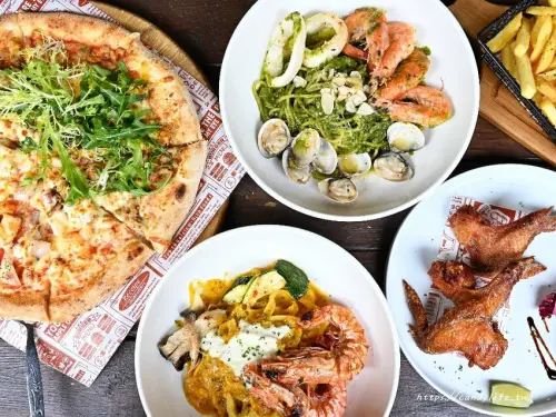 默爾 pasta pizza｜台中義式餐廳推薦，窯烤披薩料多實在，還有手作義大利麵也好好吃～