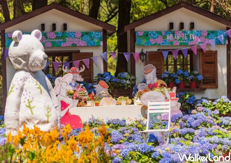 薰衣草森林 繡球花賞 復古動物派對 / WalkerLand窩客島整理提供 未經許可，不得轉載