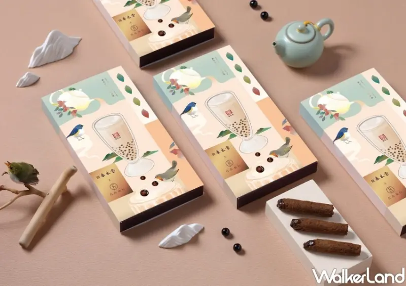 青鳥旅行 春水堂珍珠奶茶蛋捲禮盒 / WalkerLand窩客島整理提供 未經許可，不得轉載