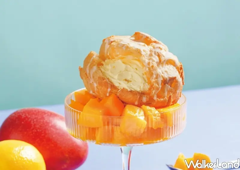 beard papa's「芒果泡芙」 / WalkerLand窩客島整理提供 未經許可不可轉載