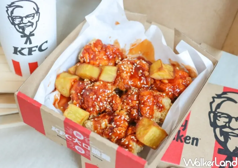 肯德基 韓辛甜薯無骨大口脆雞 / WalkerLand窩客島提供 未經許可，不得轉載