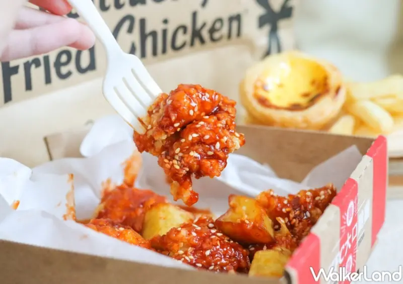 肯德基 韓辛甜薯無骨大口脆雞 / WalkerLand窩客島提供 未經許可，不得轉載