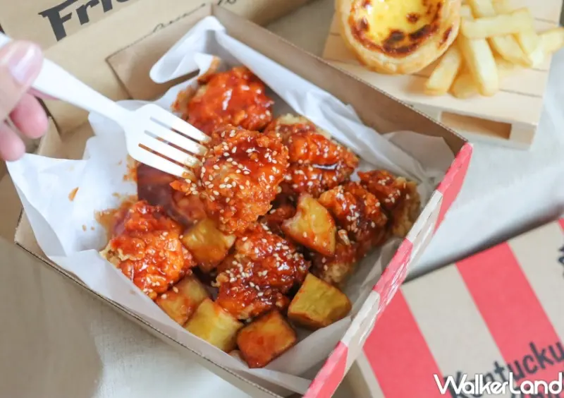 肯德基 韓辛甜薯無骨大口脆雞 / WalkerLand窩客島提供 未經許可，不得轉載