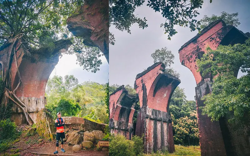 【苗栗景點】龍騰斷橋｜舊山線免費景點，紅磚斷橋秘境超好拍！順遊搭乘舊山線鐵道自行車